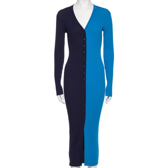 Staud Colorblock Sweater dress